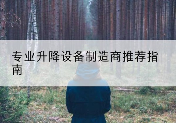 宿豫电动剪叉升降平台厂家-专业升降设备制造商推荐指南