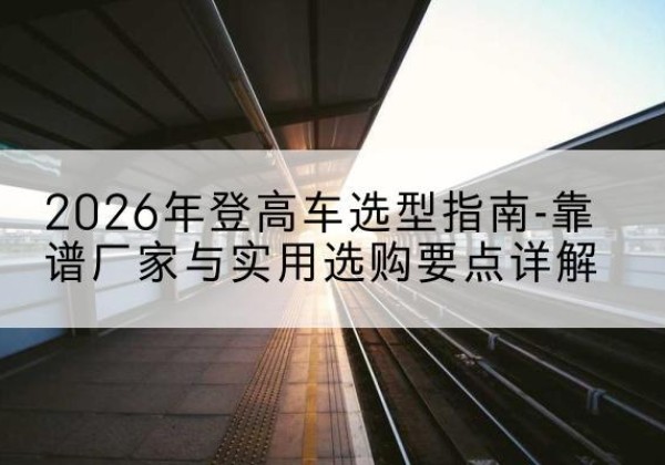 宿豫登高车厂家推荐-2026年登高车选型指南-靠谱厂家与实用选购要点详解